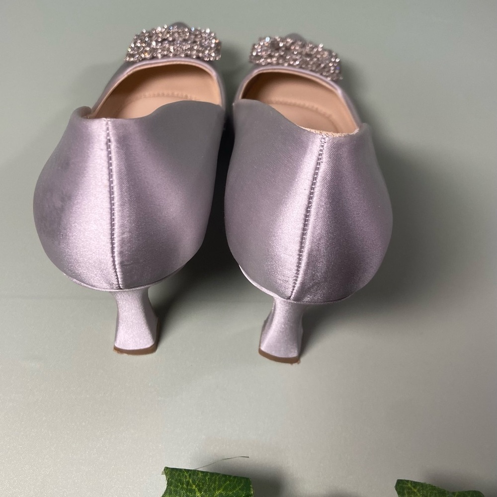 Nine West Silver Embellished Heels - Picture 3 of 6